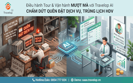 Quên Đặt Dịch Vụ & Trùng Lịch HDV? Giải Pháp Chấm Dứt Rủi Ro Với Phần Mềm Điều Hành Tour